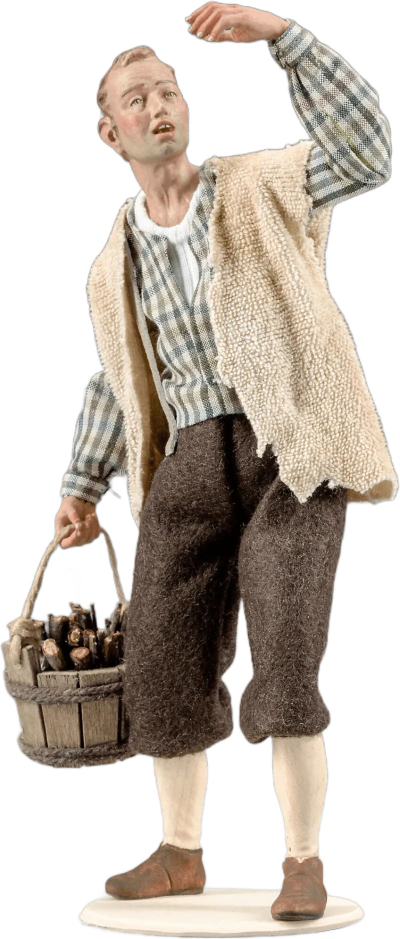 Young man with bucket – nativity figure by Original Heide
