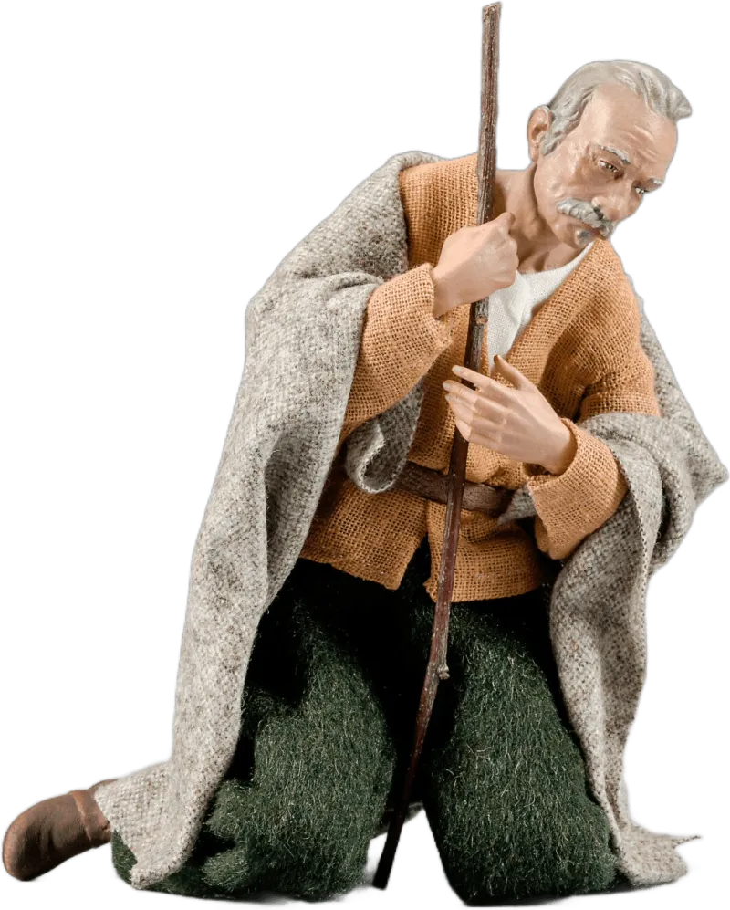 Shepherd kneeling – nativity figure by Original Heide