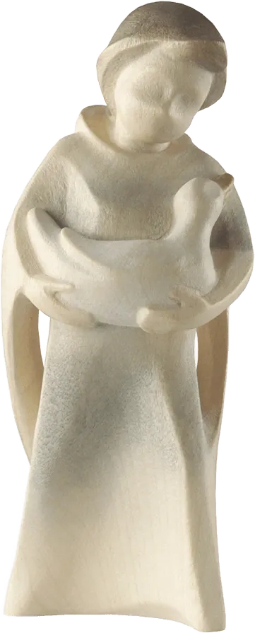 Child with Goose – nativity figure by Rowi Sculptures