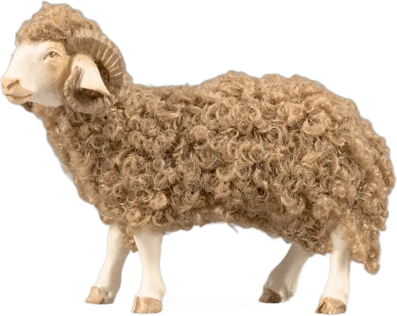Ram with wool brown – nativity figure by Original Heide
