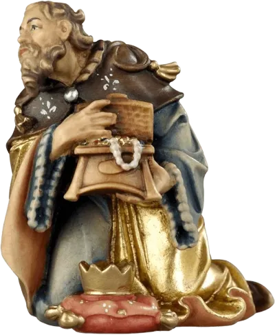 Kneeling King – nativity figure by Pema Woodcarvings