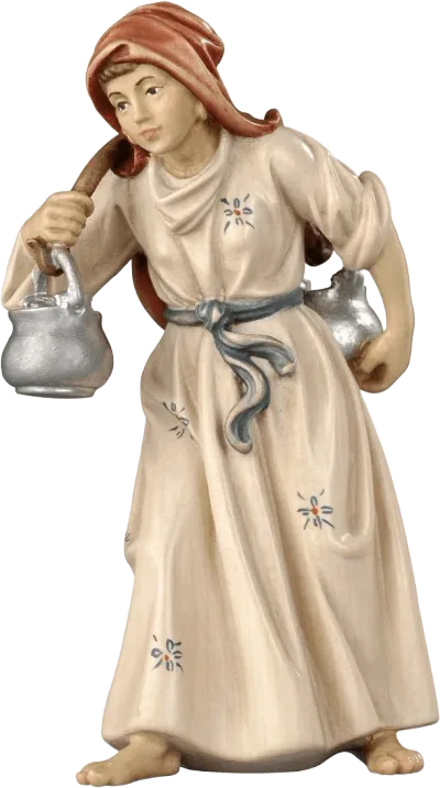 Woman with Jugs – nativity figure by Pema Woodcarvings