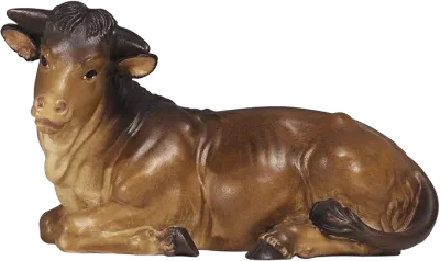 Ox Lying – nativity figure by Pema Woodcarvings