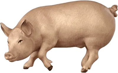 Pig – nativity figure by Pema Woodcarvings