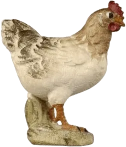 Hen Standing – nativity figure by Pema Woodcarvings