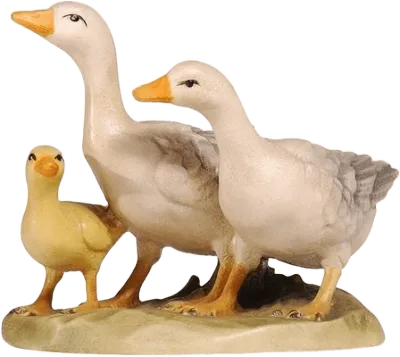 Group of Geese – nativity figure by Pema Woodcarvings