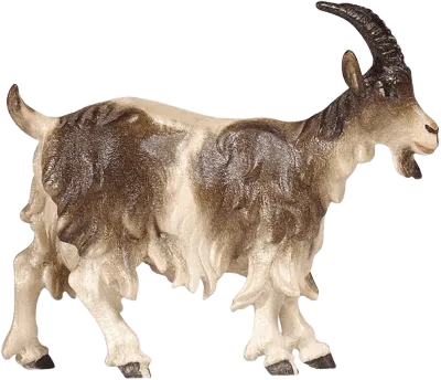Goat with Head Up – nativity figure by Pema Woodcarvings