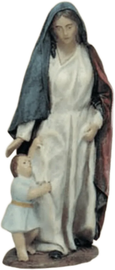 Shepherdess with Child – nativity figure by Belenes Puig