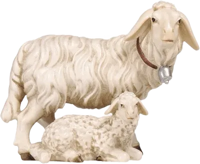 Group of Sheep – nativity figure by Pema Woodcarvings