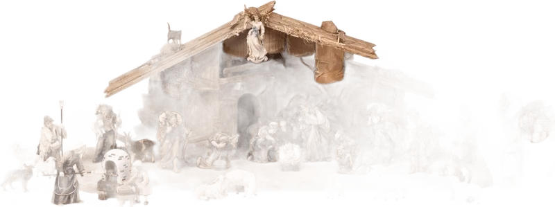 30pc Nativity Set – Holy Night Stable by Pema Woodcarvings