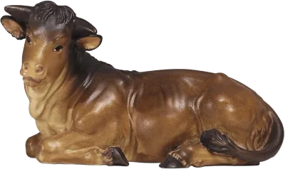 Ox Lying – nativity figure by Pema Woodcarvings