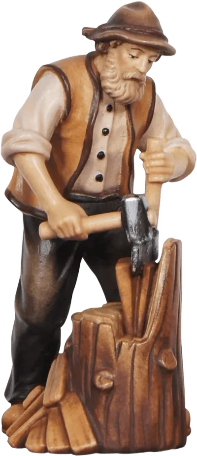 Wood Chopper – nativity figure by Pema Woodcarvings